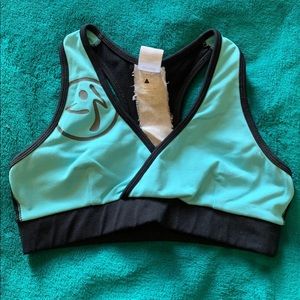 Mint/ Black Zumba Sports Bra XS
